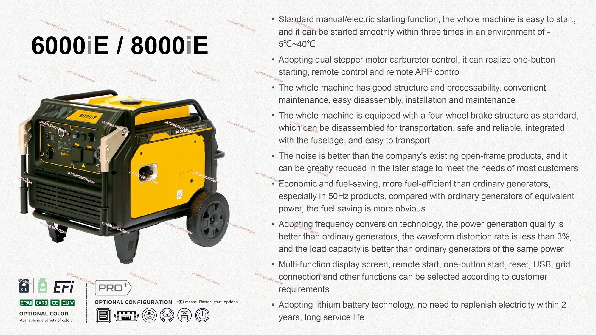 Groupe électrogène domestique à essence 5 kW – 6 kVA