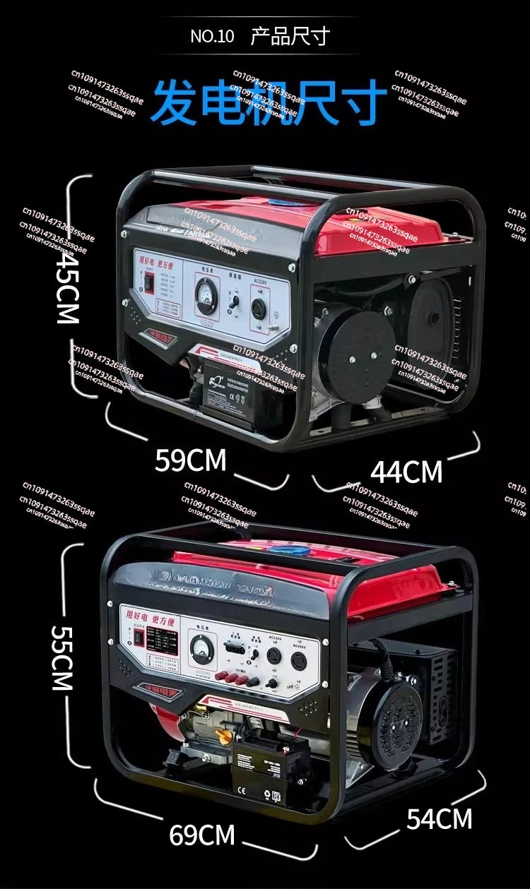 Groupe électrogène haute puissance, monophasé 220V et triphasé 380V