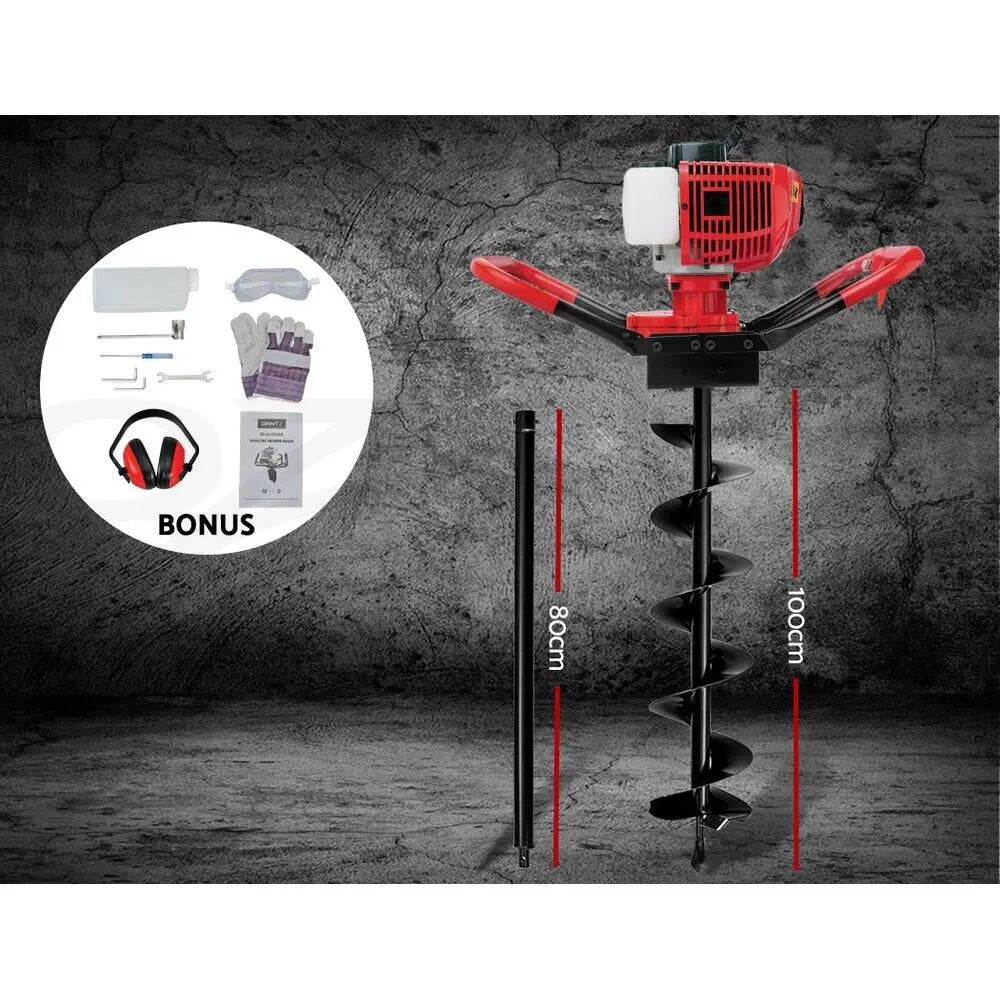 Foreuse arrière à essence 52CC pour excavateur