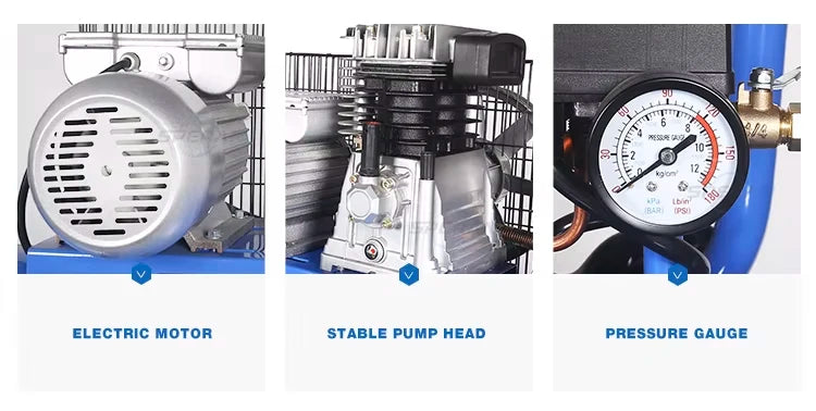 Compresseur d’Air Électrique 2Hp – 50L, Haute Pression