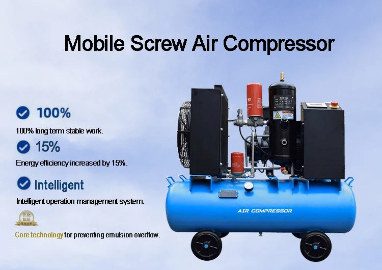Compresseur d’air à vis portable haute pression