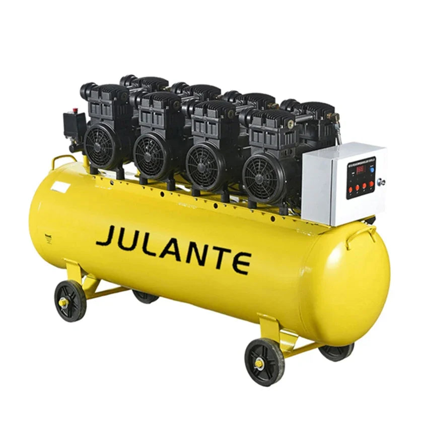 Compresseur d’air industriel silencieux sans huile, 8 bars