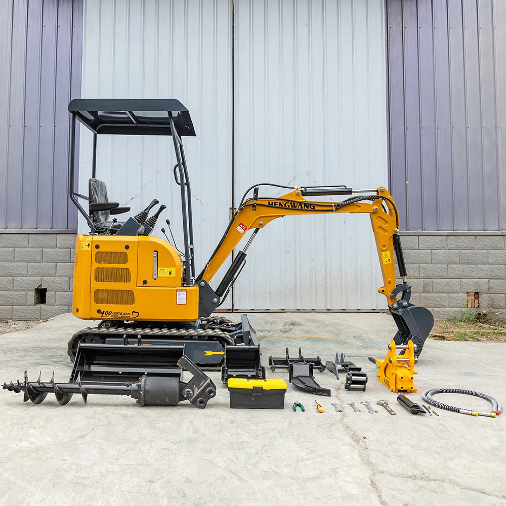 Mini-pelle sur chenilles HW-17 – 1,7 tonne