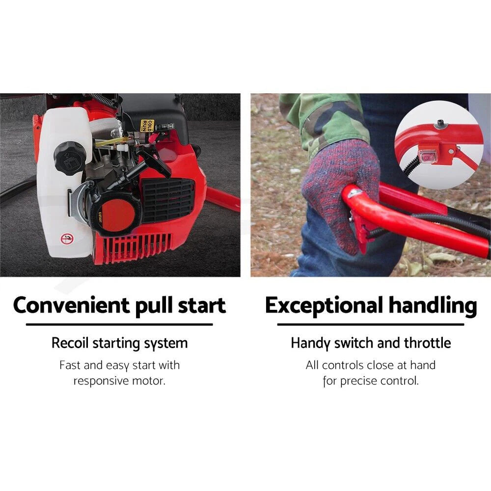 Foreuse arrière à essence 52CC pour excavateur