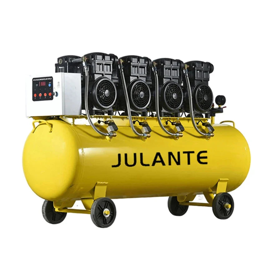 Compresseur d’air industriel silencieux sans huile, 8 bars