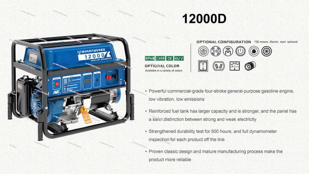 Groupe électrogène domestique à essence 5 kW – 6 kVA