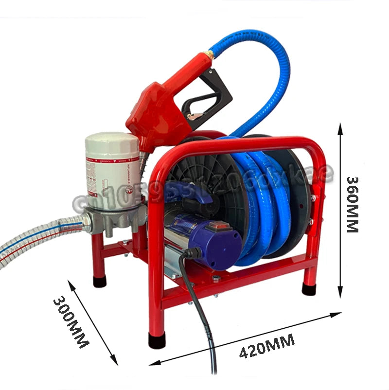 Pompe Électrique Diesel 12V / 24V / 220V – 380W avec Pistolet de Distribution et Compteur