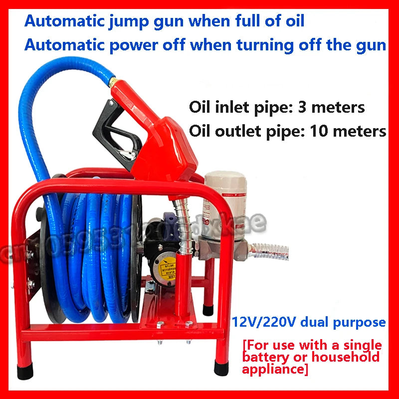 Pompe Électrique Diesel 12V / 24V / 220V – 380W avec Pistolet de Distribution et Compteur