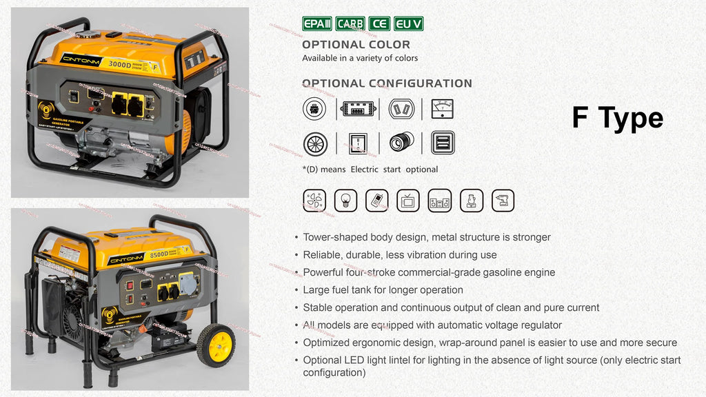 Groupe électrogène domestique à essence 5 kW – 6 kVA