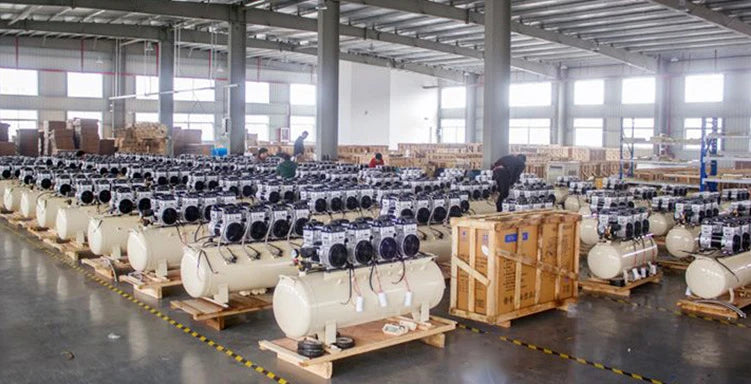 Compresseur d’air industriel silencieux sans huile, 8 bars