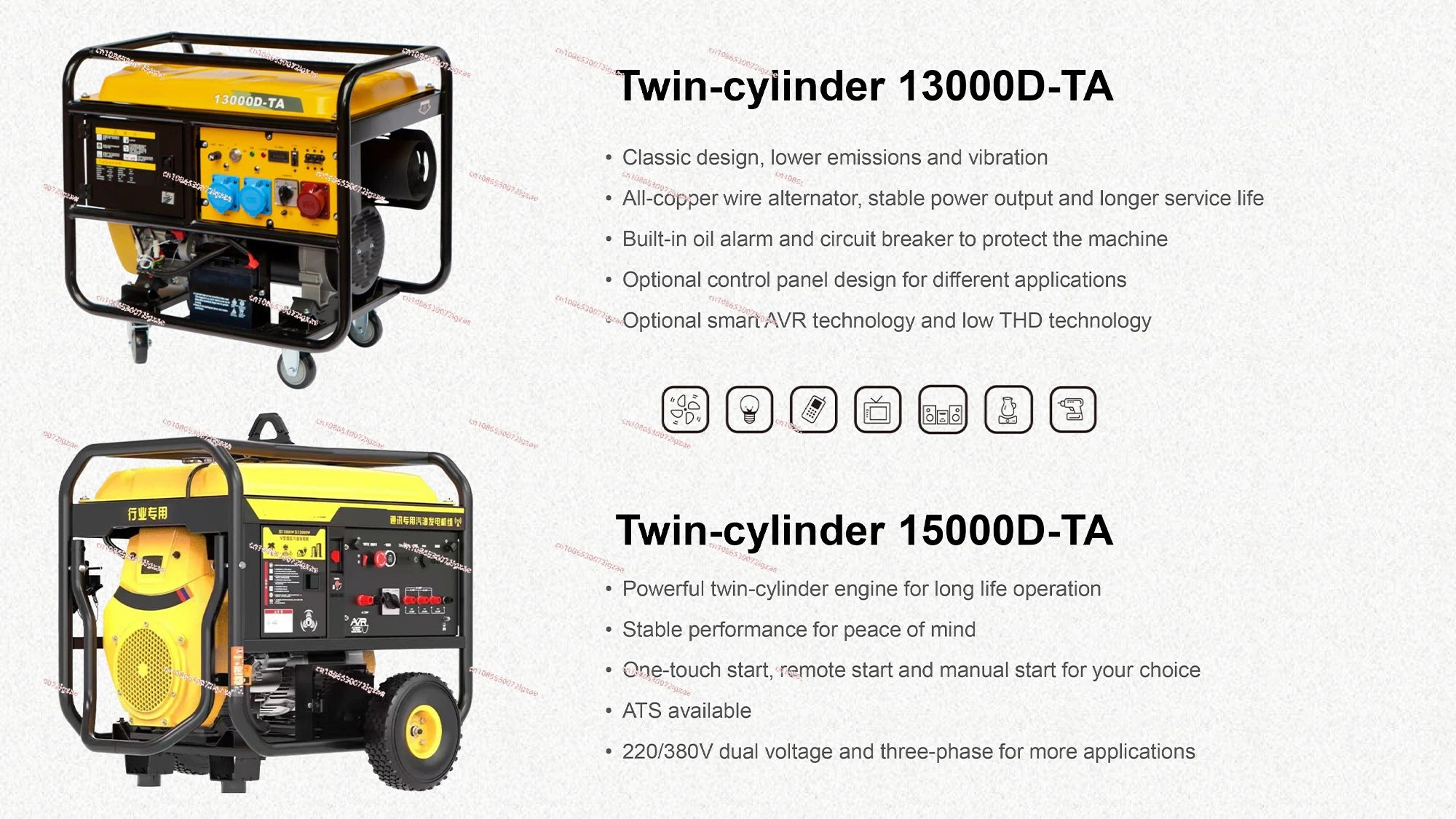 Groupe électrogène domestique à essence 5 kW – 6 kVA