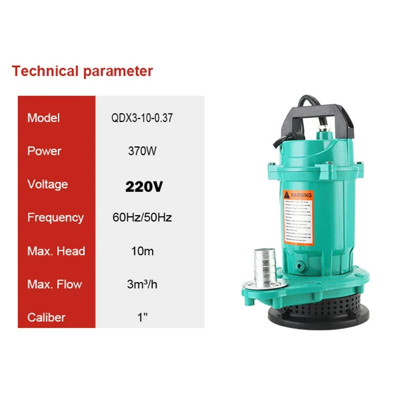 Pompe Submersible Haute Puissance – Eau Propre et Sale