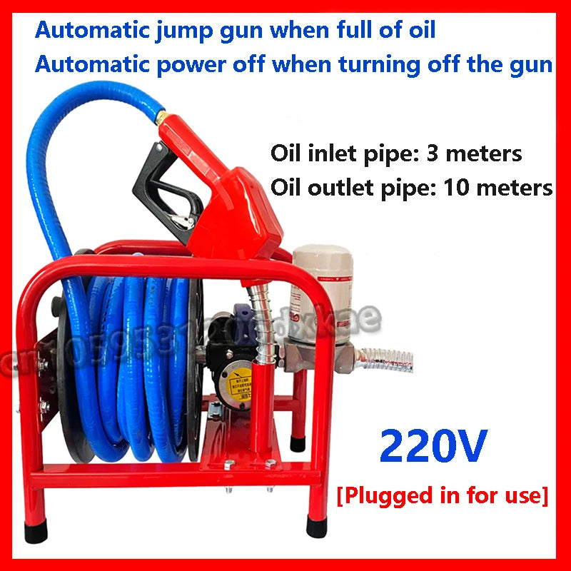 Pompe Électrique Diesel 12V / 24V / 220V – 380W avec Pistolet de Distribution et Compteur