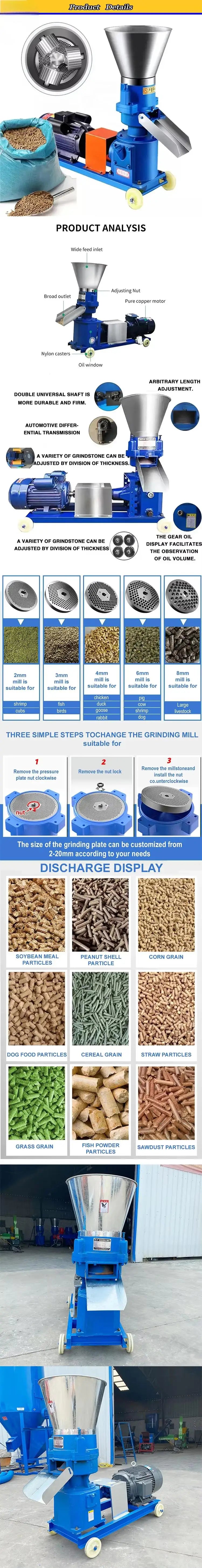 Machine à granulés pour alimentation