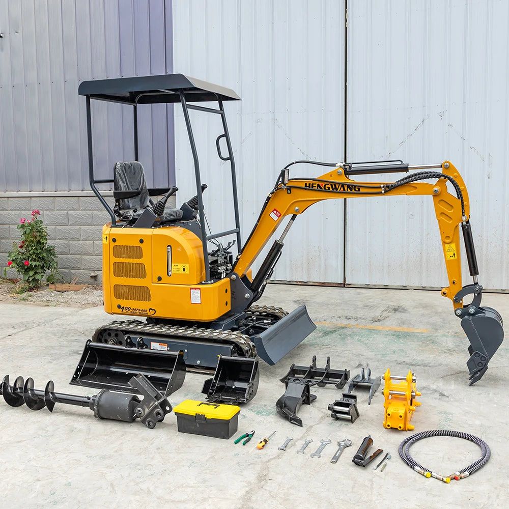 Mini-pelle sur chenilles HW-17 – 1,7 tonne
