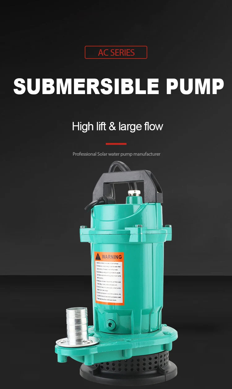 Pompe Submersible Haute Puissance – Eau Propre et Sale