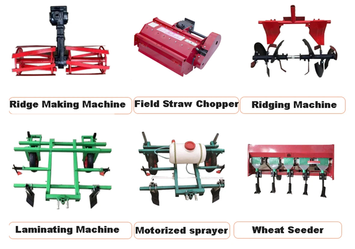 Machine Agricole 5 en 1 – Mini Tracteur à Chenilles avec Excavateur