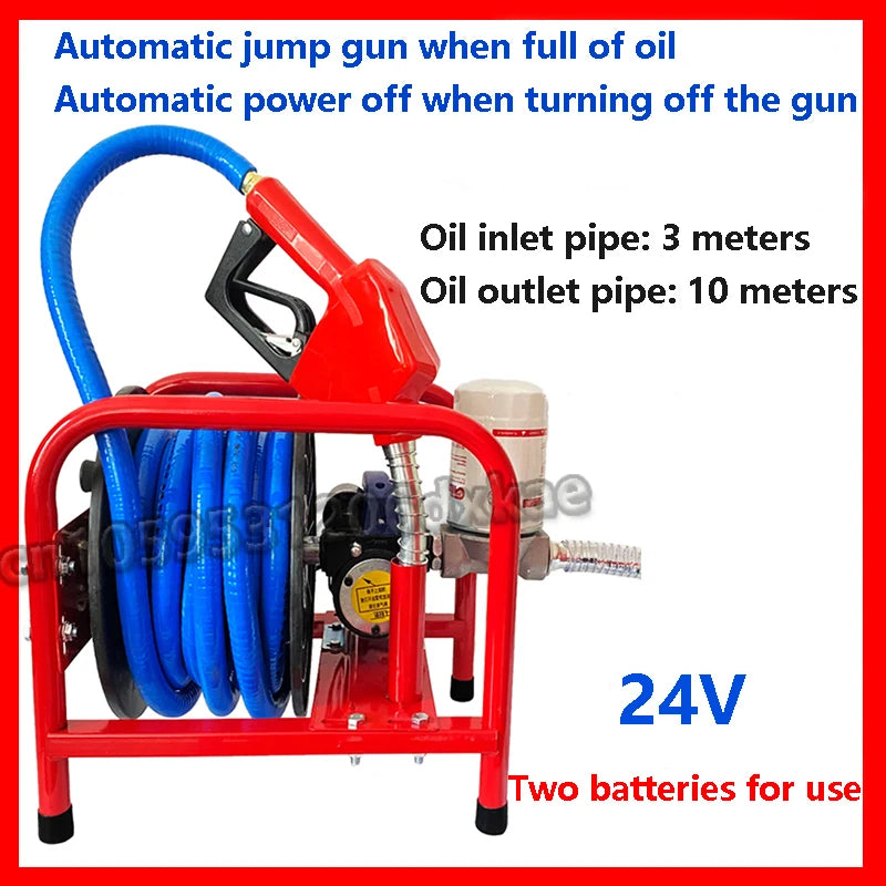 Pompe Électrique Diesel 12V / 24V / 220V – 380W avec Pistolet de Distribution et Compteur